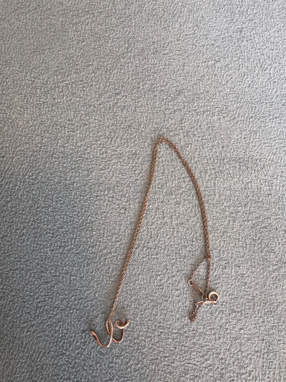 Tiffany & Co. sterling ‘W' Script Necklace